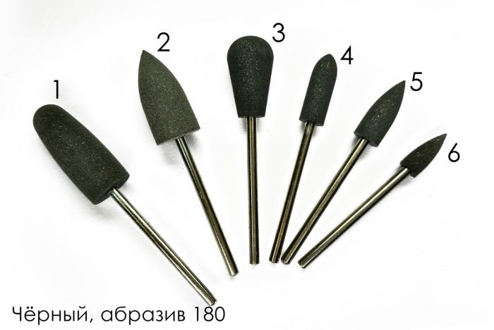 Фреза силиконовая  N 2 Черная Black