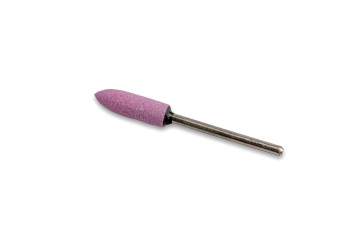 Корундова фреза Flame XL велика подовжена куля, діаметр 6 мм (рожева)
