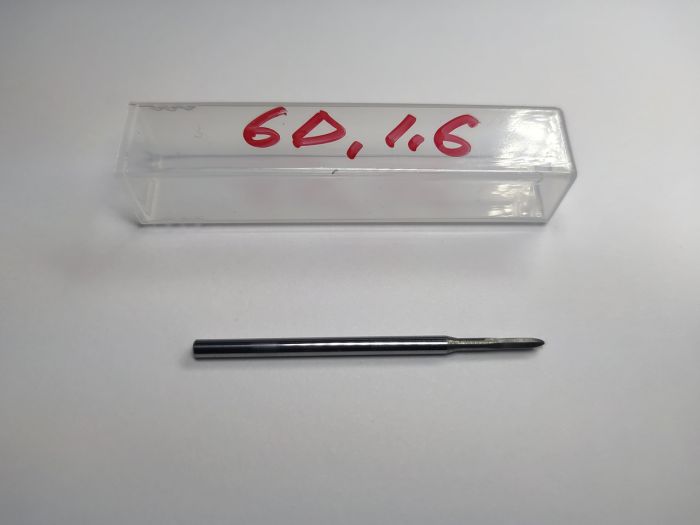 Безпечна твердосплавна фреза 6D 1,6 мм