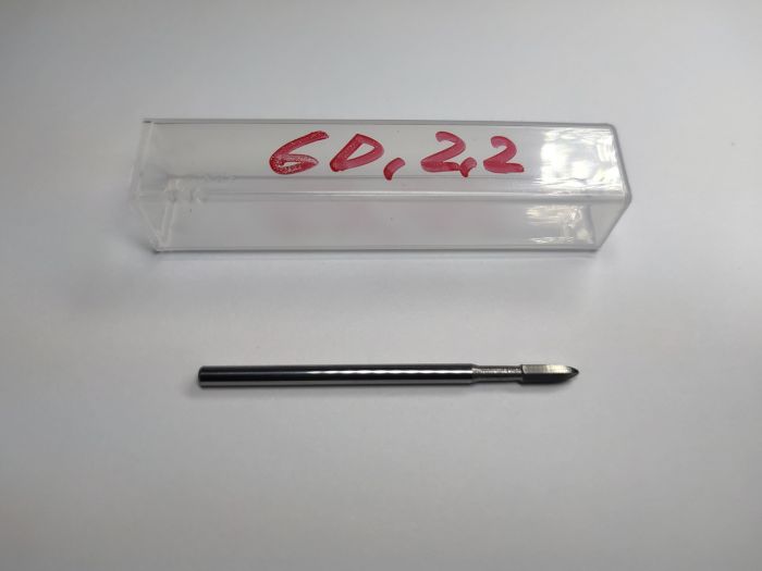 Безпечна твердосплавна фреза 6D 2,2 мм