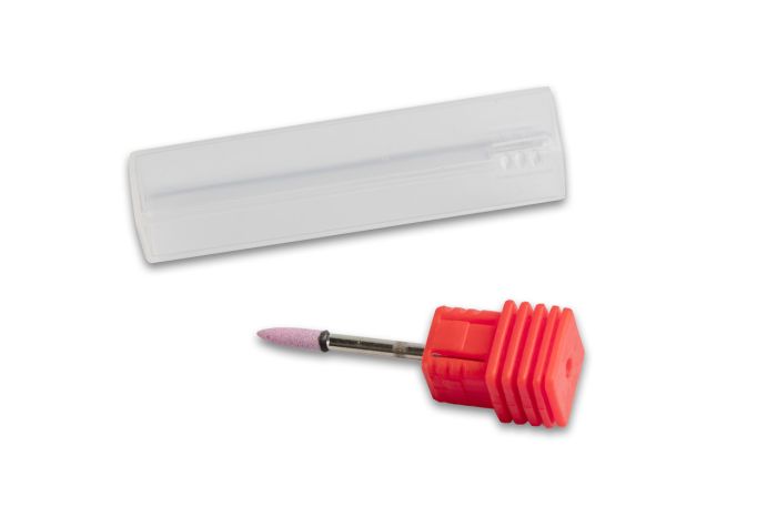 Корундова фреза Flame XS куля, діаметр 2,5 мм (рожева)