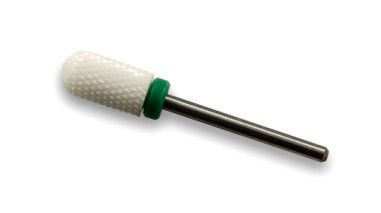 Фреза керамическая   Barrel  Ball C 022  цилиндр закругленный с пластиковым кольцом ( зеленая насечка)