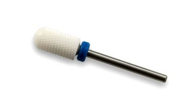 Фреза керамічна Barrel Ball M 025 циліндр закруглений з пластиковим кільцем (синя насічка)