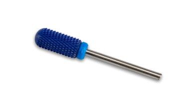 Керамическая фреза    Blue Barrel  Ball M 027  цилиндр закругленный с пластиковым кольцом  ( синяя насечка)