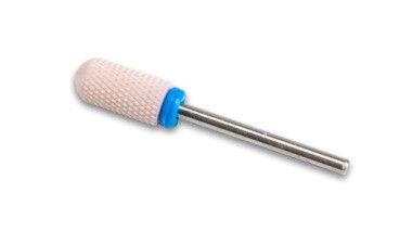 Фреза керамічна Pink Barrel Ball M 028 циліндр закруглений з пластиковим кільцем (синя насічка)