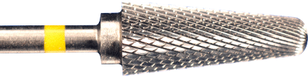 Фреза твердосплавная Carbide metallic XF 211  , диаметр - 6,3 мм (W-13,5 мм) желтая насечка