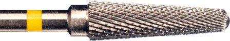 Фреза твердосплавная Carbide metallic XF 213  , диаметр - 4,2 мм (W-13,5 мм) желтая насечка