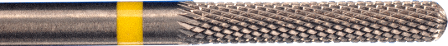 Фреза твердосплавная Carbide metallic XF 215  , диаметр - 2,2 мм (W-17 мм) желтая насечка
