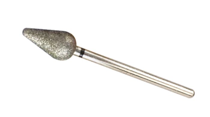 Фреза алмазна Крупна Крапля ,діаметр- 7 мм, Н - 12,4 мм,( чорна насічка)