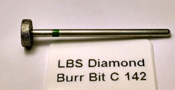 Фреза алмазна Велика форма Диск ,діаметр- 8,5 мм, Н - 2,9 мм, (зелена насічка)