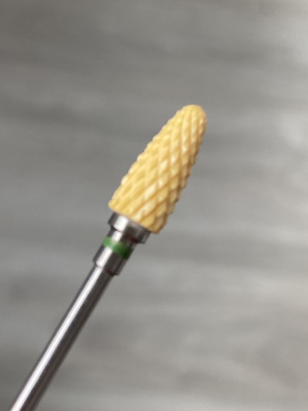 Фреза жовта керамічна Yellow Flame C кукурудза (зелена насічка)