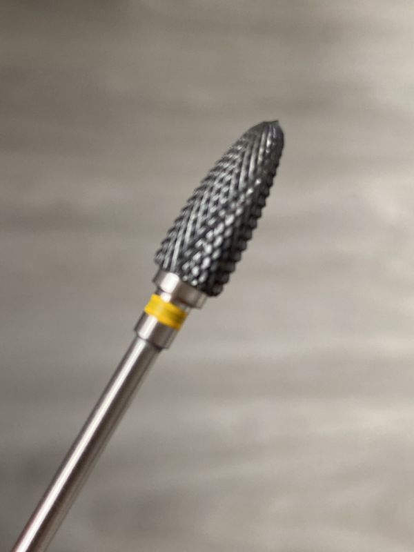 Фреза чорна керамічна Black Flame XF кукурудза (жовта насічка)