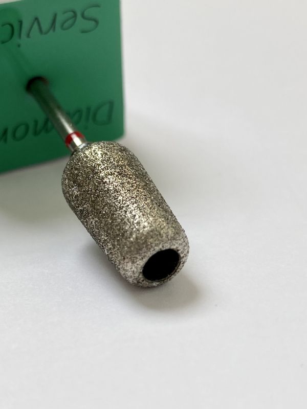 Педикюрная фреза алмазная DT 10 mm красная насечка