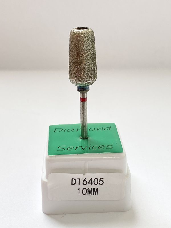 Педикюрная фреза алмазная DT 10 mm красная насечка