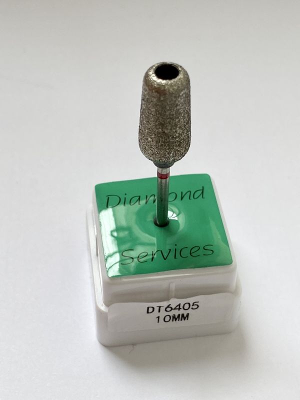 Педикюрная фреза алмазная DT 10 mm красная насечка
