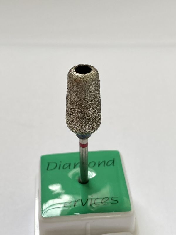 Педикюрная фреза алмазная DT 10 mm красная насечка