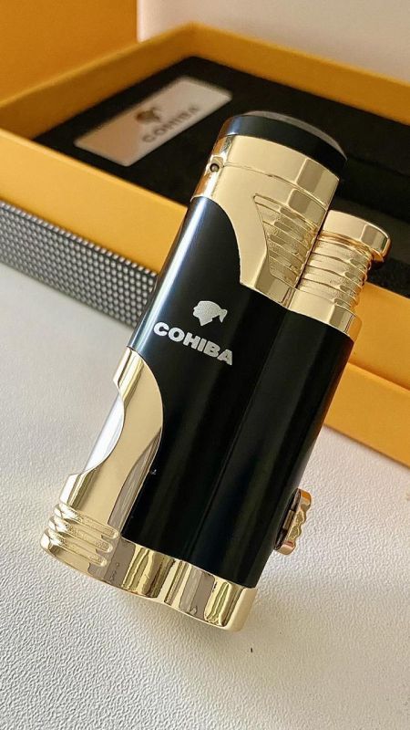 Зажигалка для сигар Cohiba СОВ-359 цвет Черный с Золотом