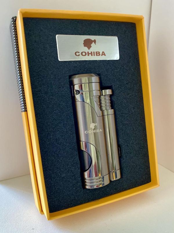 Зажигалка для сигар Cohiba СОВ-359 цвет Черный