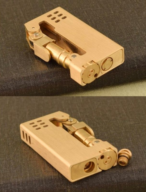 Эксклюзивная бензиновая латунная зажигалка