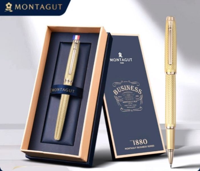 Элегантная шариковая ручка Montagut золотистая