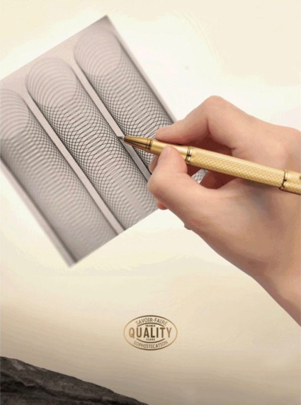 Элегантная шариковая ручка Montagut золотистая