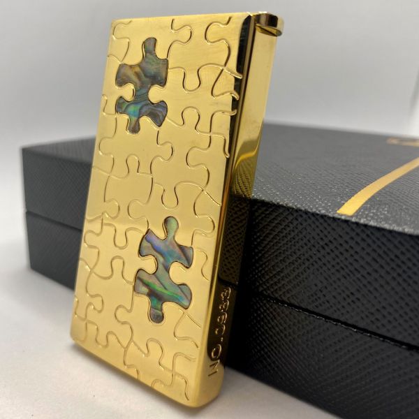 Бензинова запальничка Zorro Puzzle Gold (Золотий Пазл)
