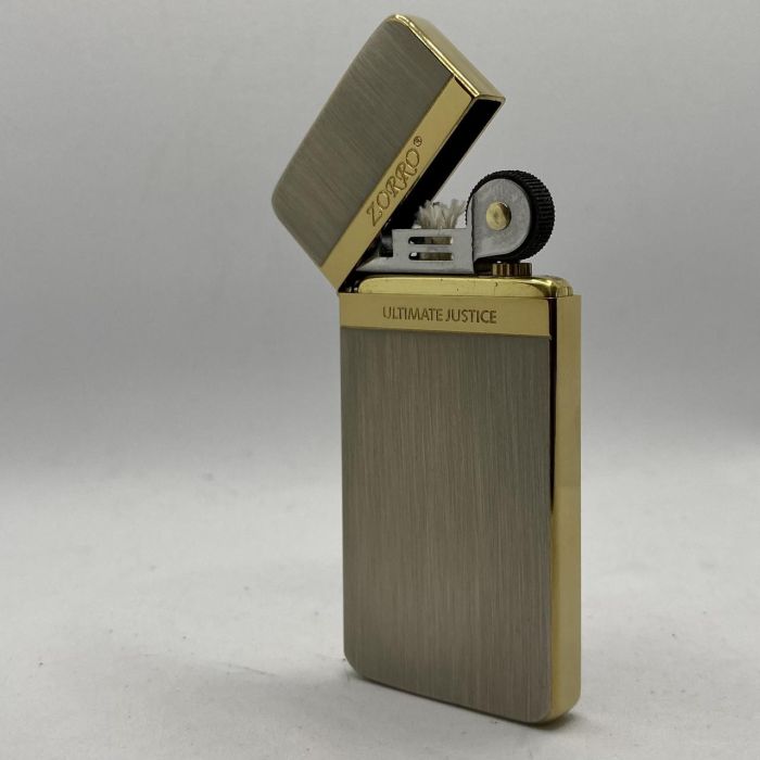 Бензиновая зажигалка ZORRO "Золотой Гранит" (Gold Granite)