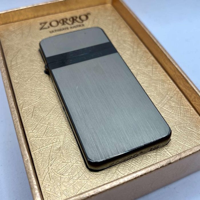 Бензиновая зажигалка ZORRO Графитовый Вердикт (Graphite Verdict)
