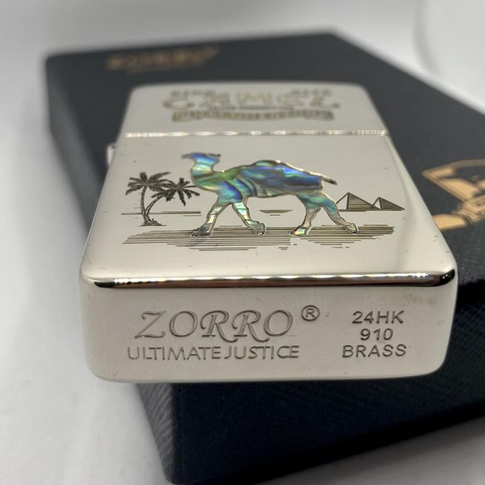 Бензинова запальничка Zorro "Camel Перламутр"