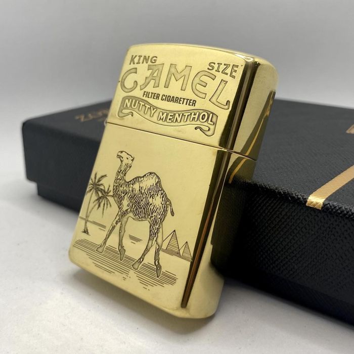 Бензиновая зажигалка Zorro "Золотой Верблюд" (Camel King)