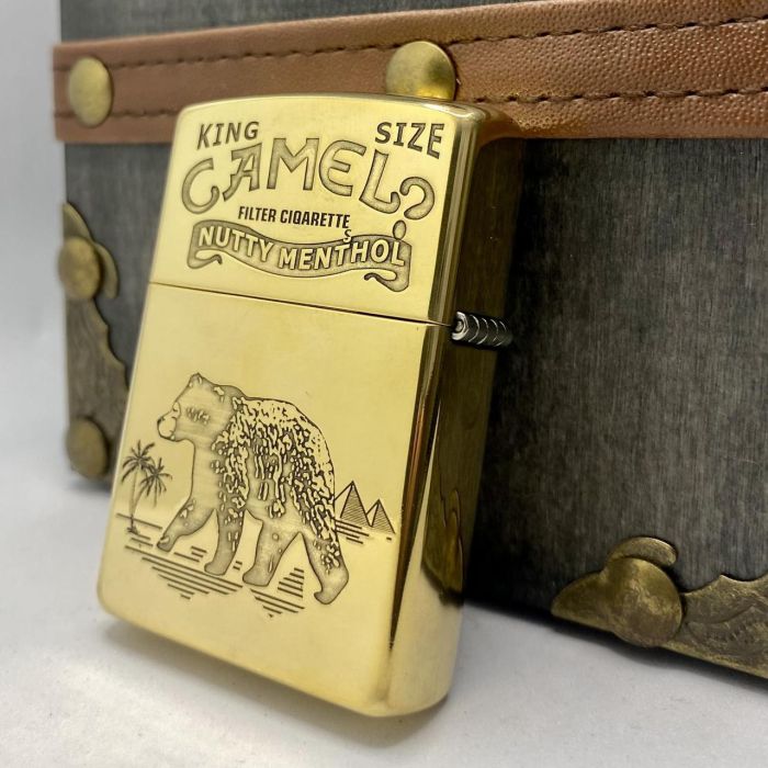 Бензиновая зажигалка Zorro "Золотой Верблюд" (Camel King)