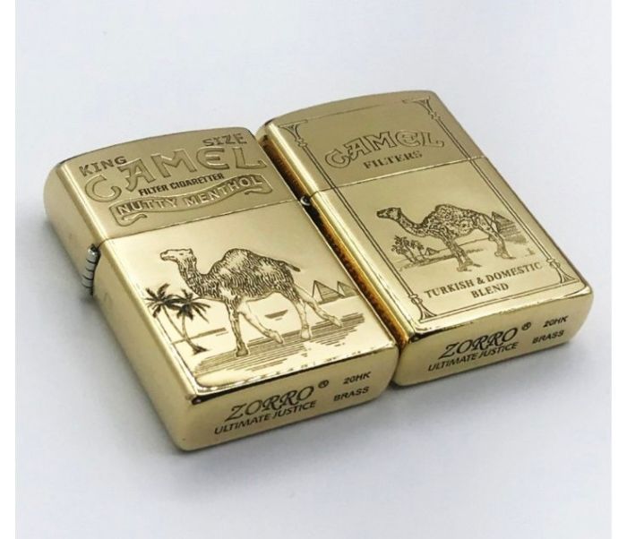 Бензиновая зажигалка Zorro "Золотой Верблюд" (Camel King)