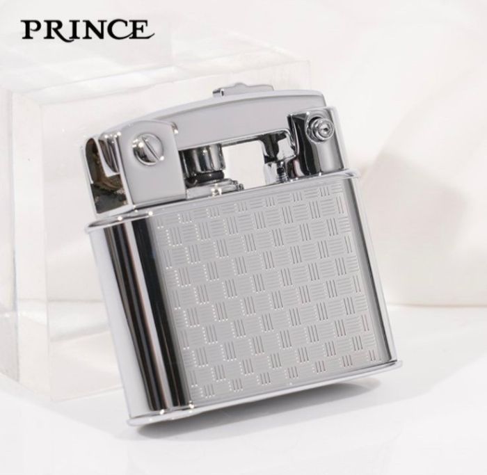 Бензиновая зажигалка Prince "Хромовый Щит"