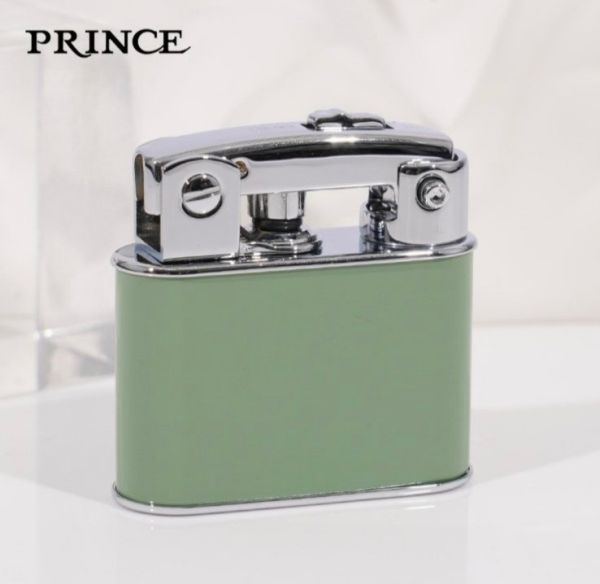 Бензиновая зажигалка Prince "Оливковый Хром" (Olive Chrome)