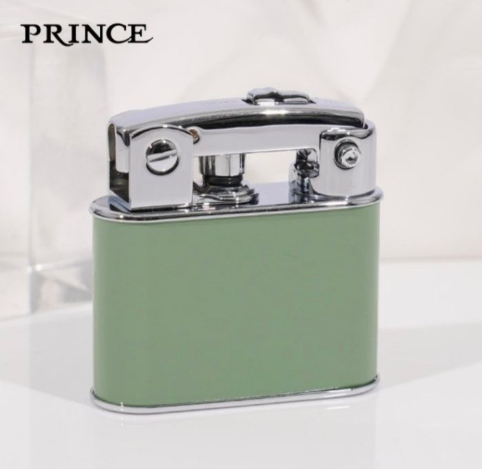 Бензиновая зажигалка Prince "Оливковый Хром" (Olive Chrome)