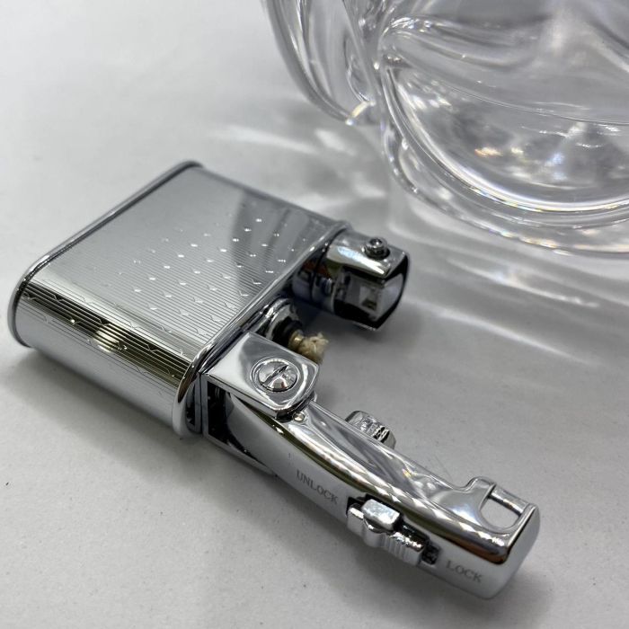 Бензиновая зажигалка Prince Серебряный Флинт (Silver Flint)