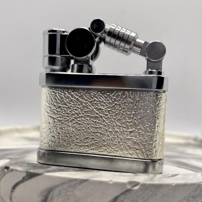 Бензиновая зажигалка Prince "Silver Texture" (Серебряная Текстура)