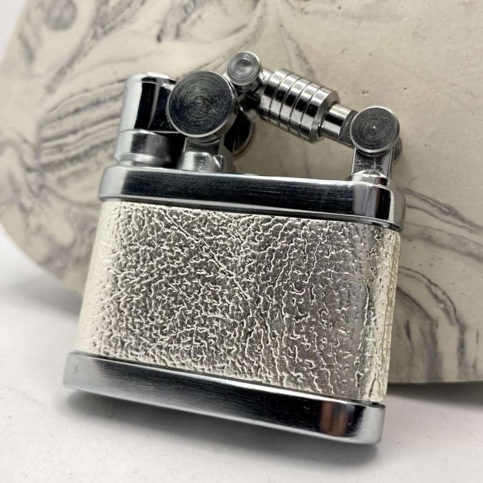 Бензиновая зажигалка Prince "Silver Texture" (Серебряная Текстура)