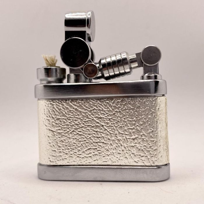 Бензиновая зажигалка Prince "Silver Texture" (Серебряная Текстура)