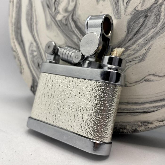 Бензиновая зажигалка Prince "Silver Texture" (Серебряная Текстура)