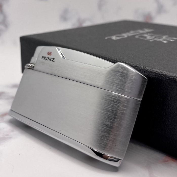 Газовая зажигалка Prince Brushed Silver (Принц Матовый Серебряный)