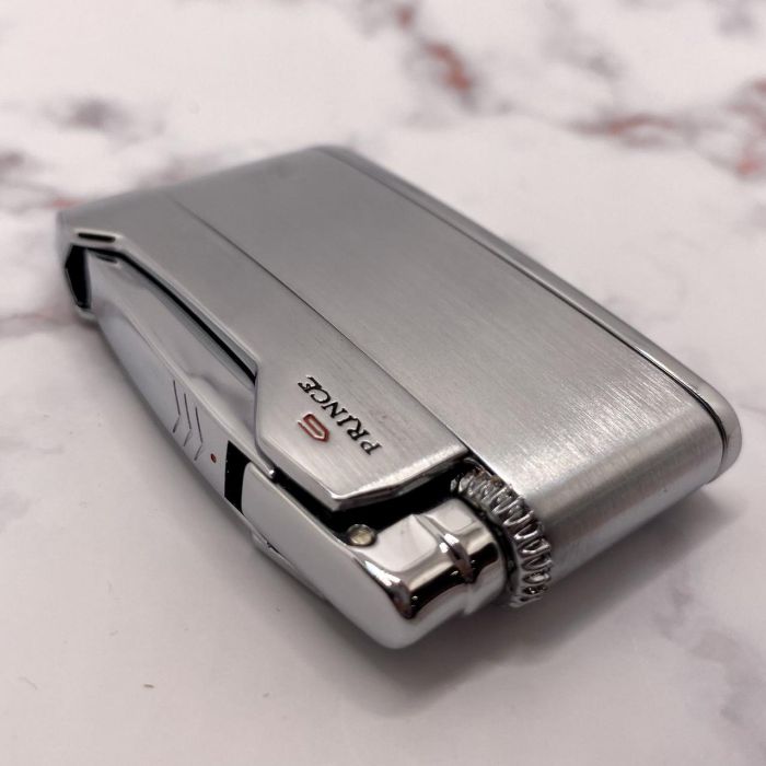 Газовая зажигалка Prince Brushed Silver (Принц Матовый Серебряный)