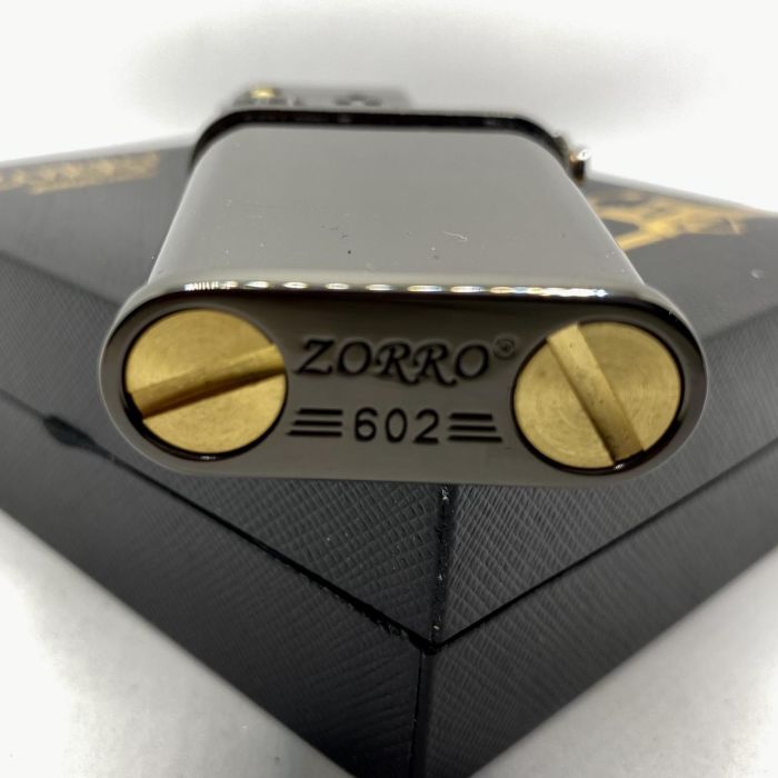 Бензиновая зажигалка ZORRO Черный Метеор