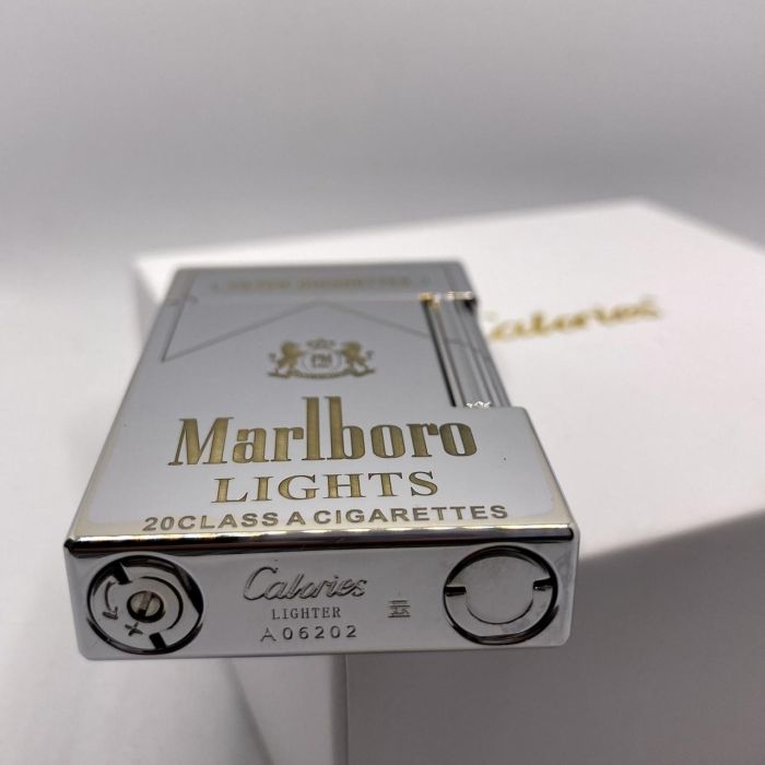 Газовая зажигалка Calories Steel Marl  MARLBORO