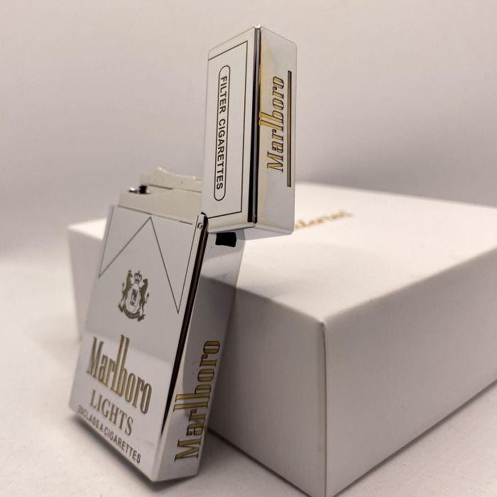 Газовая зажигалка Calories Steel Marl  MARLBORO