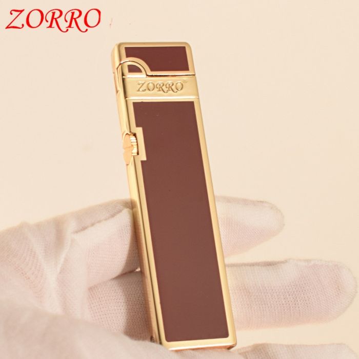 Бензиновая Зажигалка ZORRO Slim (Тонка) в красном цвете