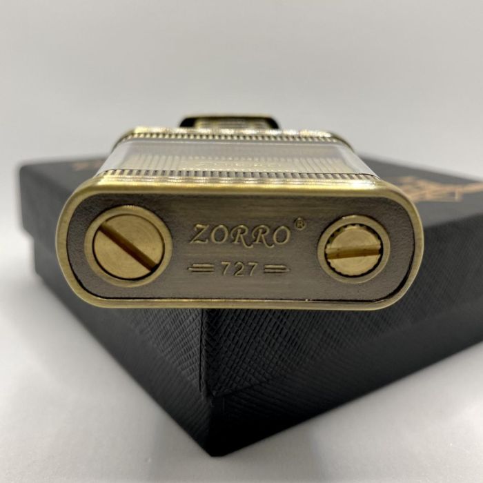 Бензиновая Зажигалка ZORRO Античная Бронза