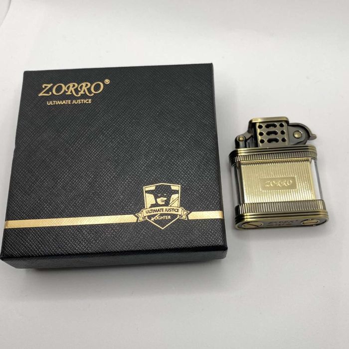Бензиновая Зажигалка ZORRO Античная Бронза