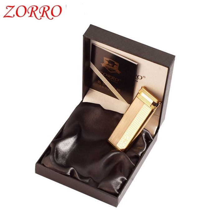 Газовая Зажигалка ZORRO "Ultimate Justice"(Высшая справедливость) золотистая