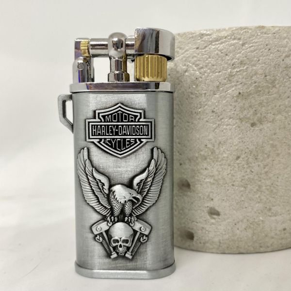 Газовая зажигалка Koji Harley Davidson серебристая